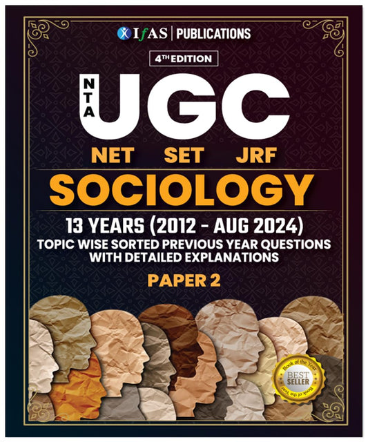 UGC NET Sociology Paper 2 Book 2024 | (2012 to 2024 Aug) Previous Years Solved Questions Papers