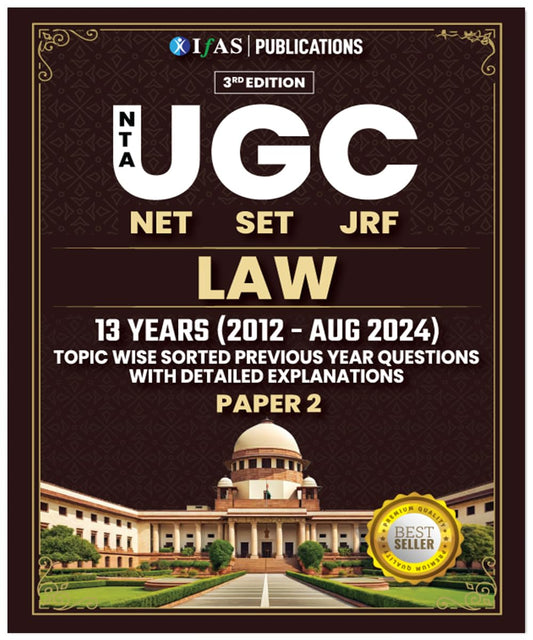 UGC NET Law Paper 2 PYQ Book | (2012 to 2024 Aug) Previous Year Solved Papers