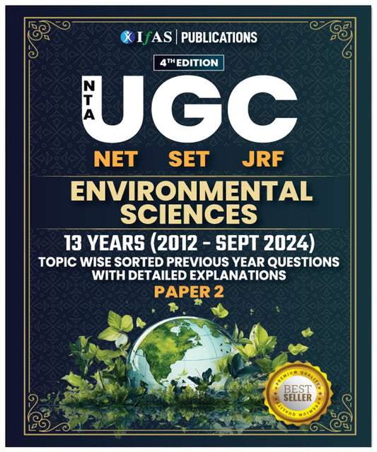 UGC NET Environmental Science Paper 2 PYQ Book | (2012 to 2024 Sept) Previous Years Solved Questions Papers