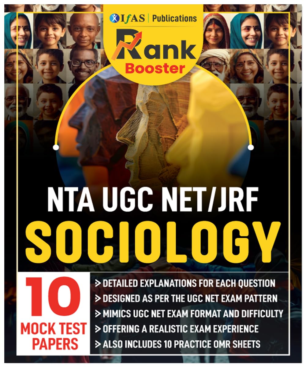 UGC NET Sociology Practice Book | 10 Mock Test Paper with Detailed Solutions For Sociology Exam