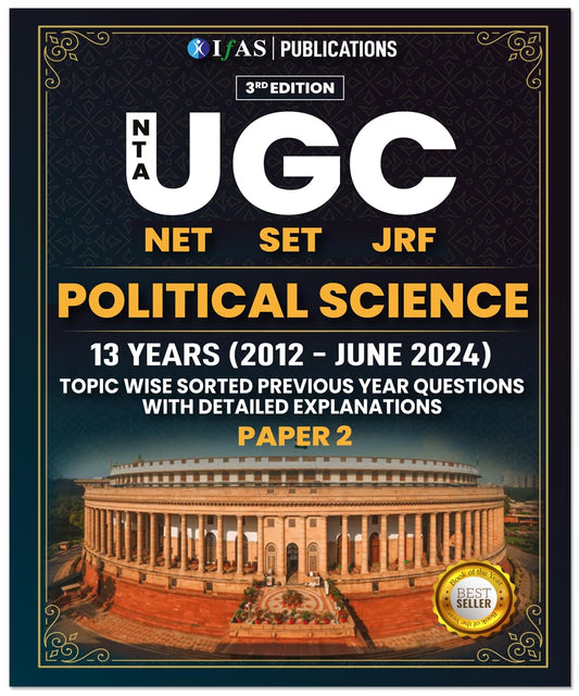 UGC NET Political Science Paper 2 PYQ Book | (2012-2024) Previous Year Question Papers with Detailed Explanation from